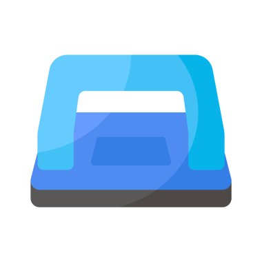 Yaratıcı bir delik delme simgesi, belge organizasyonu veya ofis malzemelerini göstermek için mükemmel