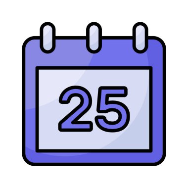 Basit ve çok yönlü bir takvim simgesi, tarihler, zamanlama ve zaman yönetimi için ideal