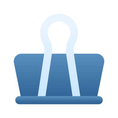 Bulldog klipsi vektör tasarımı, modern tarzda klasör simgesi, ataç