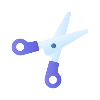 Görsel olarak çekici makas simgesi, kesme veya düzenleme fonksiyonlarını göstermek için mükemmel