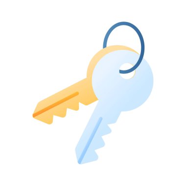 Anahtarların tasviri, genellikle erişimi, güvenliği veya mülkiyeti temsil eder.