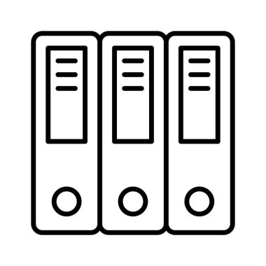 Dosya dizinlerinin iyi dizayn edilmiş simgesi, belge arşivlerinin premium vektörü, klasörler vektör tasarımı