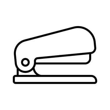 A creative icon of stapler in trendy style, stationery item, office supplies