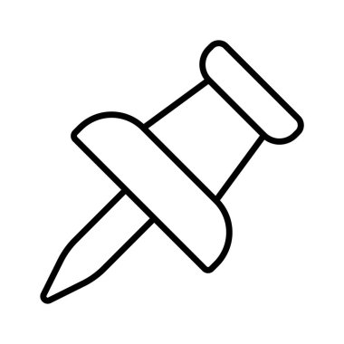 Düz, geniş başlı küçük bir iğne, kağıt ya da belge eklemek için kullanılır.