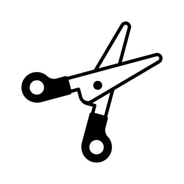 Görsel olarak çekici makas simgesi, kesme veya düzenleme fonksiyonlarını göstermek için mükemmel