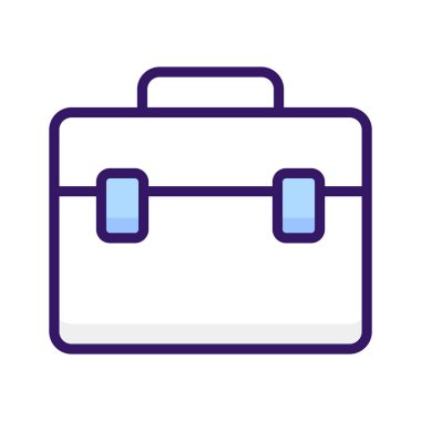 İş portföyü vektör tasarımı, düzenlenebilir tarzda inanılmaz bir iş çantası simgesi