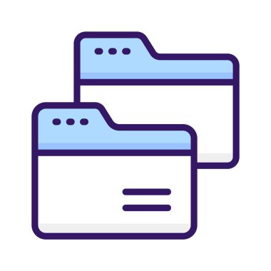 Modern tarzda dosyaların vektörleri, dizinlerin modaya uygun simgesi