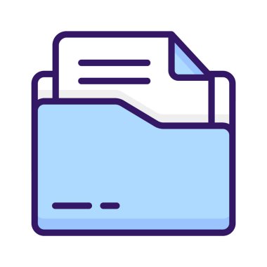 Modern tarzda dosyaların vektörleri, dizinlerin modaya uygun simgesi