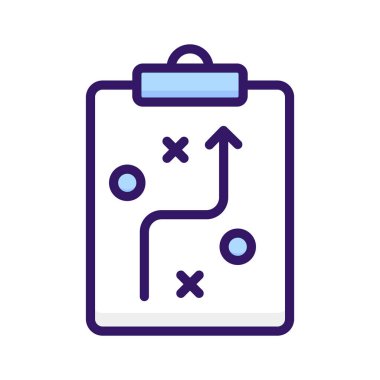 Stratejik sunum vektörü modern stil, iş planı simgesi