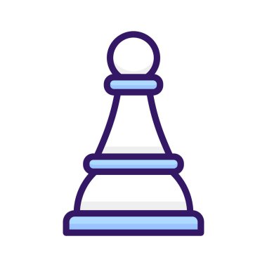 Satranç piyonunun modern tasarım tarzındaki modayı, stratejisi