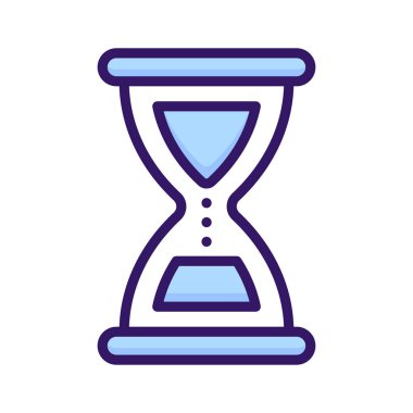 Eski zaman diliminin taşıyıcısı, modern tarzda kum saatinin simgesi