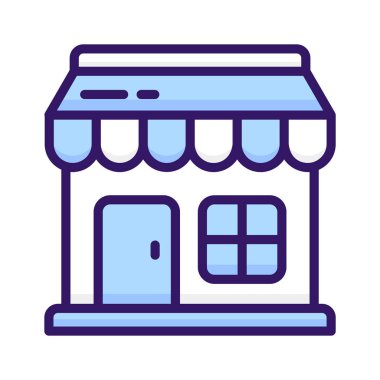 Ticari bir bina, modern tarzda eşsiz bir dükkan ikonu.