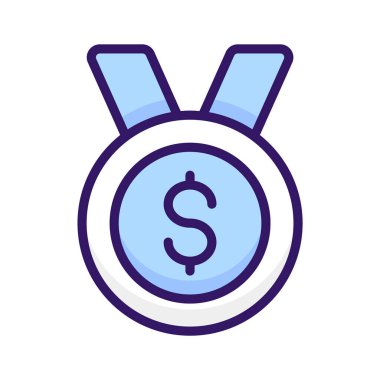 Yıldız rozetinin düz vektörü, düzenlenebilir tarzda modern kalite rozet simgesi