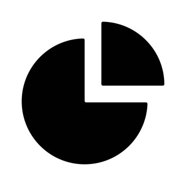 Pasta grafiğinin şaşırtıcı bir vektör tasarımı, bilgi grafiklerinin moda tarzında konsept simgesi