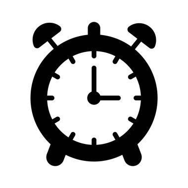 Düzenlenebilir biçimdeki alarmlı saatin simgesi, kullanımı ve indirmesi kolay