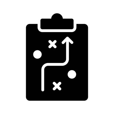Stratejik sunum vektörü modern stil, iş planı simgesi