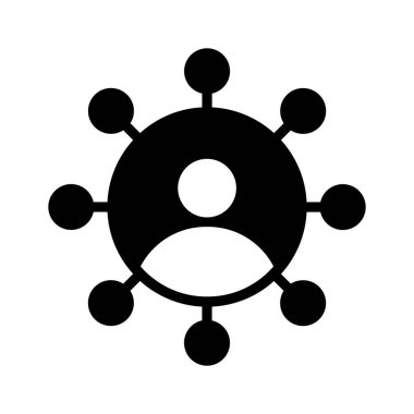 Modern tarzda, kişiselleştirilebilir vektör kullanıcı ağının bu inanılmaz simgesine bir bakın.