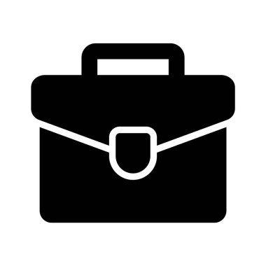 İş portföyü vektör tasarımı, düzenlenebilir tarzda inanılmaz bir iş çantası simgesi