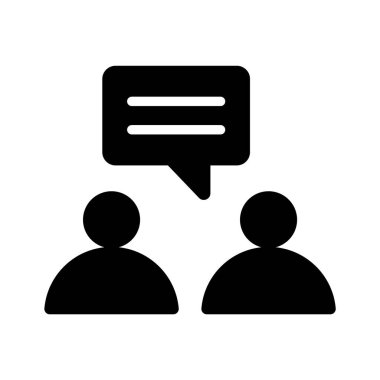 Tartışma, konuşma, iletişim vektörü tasarımı