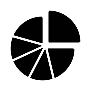 Bölümsel pasta grafiğini gösteren modern bir bilgi grafiği, pasta grafiğinin düzenlenebilir bir vektörü