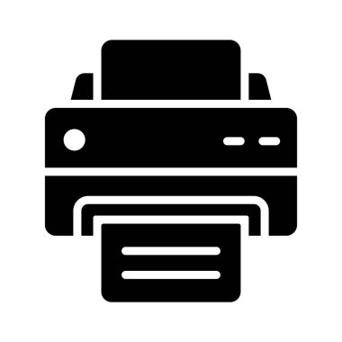 Belgeler, resimler ve daha fazlası için yazıcı işlevselliğini temsil eden modernize edilmiş bir yazıcı simgesi