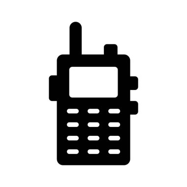 Klasik bir cep telefonunun sayısal tuş takımlı basit bir simgesi
