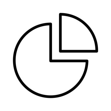 Pasta grafiğinin şaşırtıcı bir vektör tasarımı, bilgi grafiklerinin moda tarzında konsept simgesi