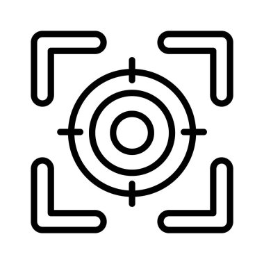 Düzenin moda simgesi, hedef vektör tasarımı düzenleme biçimi