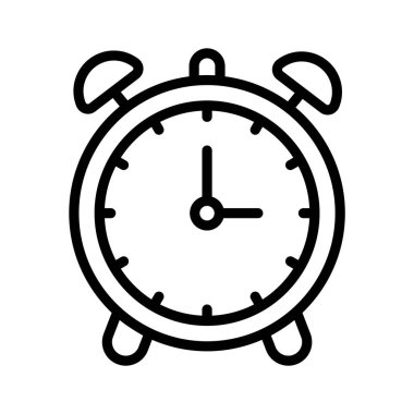 Düzenlenebilir biçimdeki alarmlı saatin simgesi, kullanımı ve indirmesi kolay