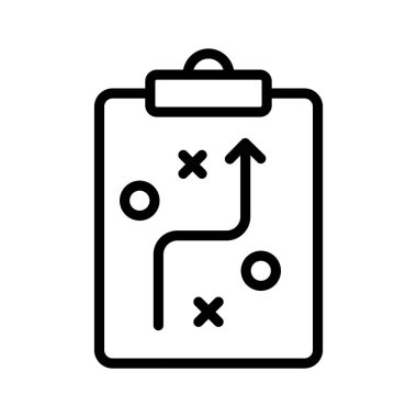 Stratejik sunum vektörü modern stil, iş planı simgesi