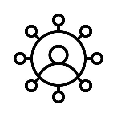 Modern tarzda, kişiselleştirilebilir vektör kullanıcı ağının bu inanılmaz simgesine bir bakın.