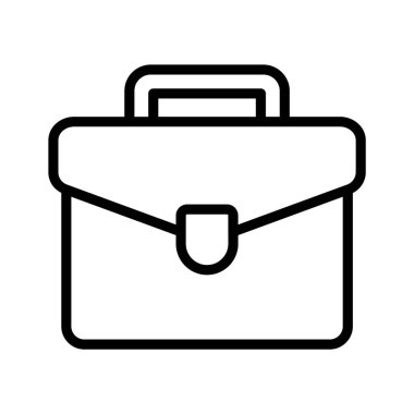 İş portföyü vektör tasarımı, düzenlenebilir tarzda inanılmaz bir iş çantası simgesi