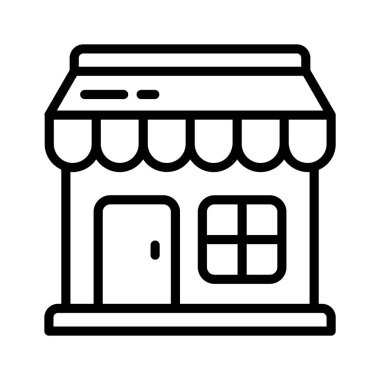 Ticari bir bina, modern tarzda eşsiz bir dükkan ikonu.