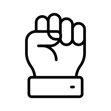 Gücü, dayanışmayı, direnişi ve güçlendirmeyi simgeleyen sıkılmış bir yumruk.