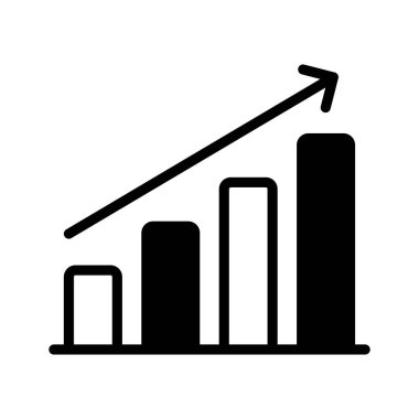 Büyüme grafiğinin bu düzenlenebilir vektörünü, iş analiz simgesi tasarımını al