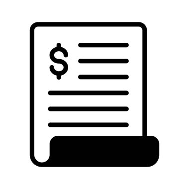 Mali belgenin konsept vektörünü tasvir eden sayfa üzerindeki dolar, simge kullanmaya hazır