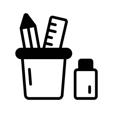 Bu premium kırtasiye simgesini trend biçiminde indir, vektör kullanmaya hazır