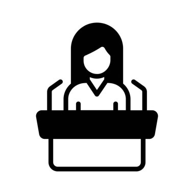 Moda tasarım tarzında inanılmaz bir hatiplik simgesi