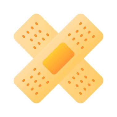 Moda tarzında bandaj simgesi, premium kullanıma hazır