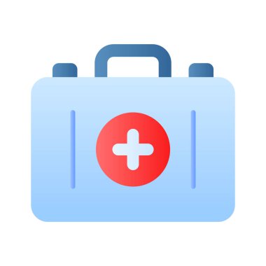 İlk yardım çantasının bu inanılmaz simgesini indir, tıbbi kutu vektör tasarımı