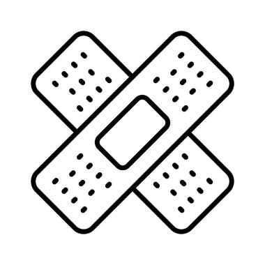 Moda tarzında bandaj simgesi, premium kullanıma hazır