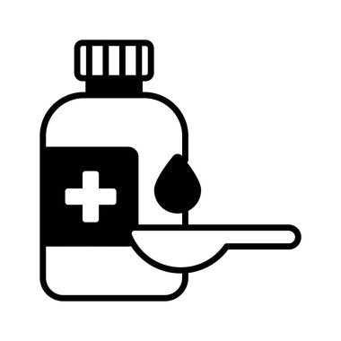 Sağlıklı şurup, modern tarzda şerbet şişesi taşıyıcısı, sağlık sigortası.