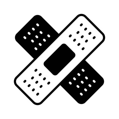 Moda tarzında bandaj simgesi, premium kullanıma hazır