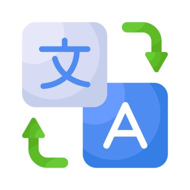 Dil çeviricisi, vektör tasarımı için hazır