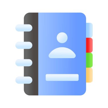 Kişi kitabının görsel olarak çekici simgesi, kullanmaya ve indirmeye hazır