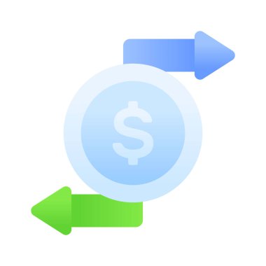 Modern tarzda borsa uygulaması logo vektör tasarımı