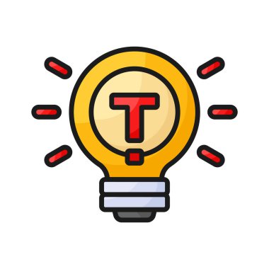 Ampul vektör tasarımı, hızlı ipuçları simgesi tasarımı