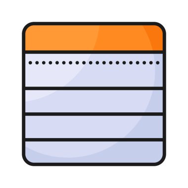 Düzenlenebilir tasarım biçiminde, premium kullanıma hazır not defteri simgesi tasarımı