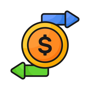 Modern tarzda borsa uygulaması logo vektör tasarımı