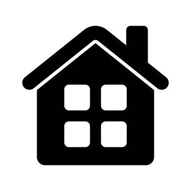 Ev, düzenlenebilir vektör tasarımı, ev veya gayrimenkul vektör tasarımı simgesi